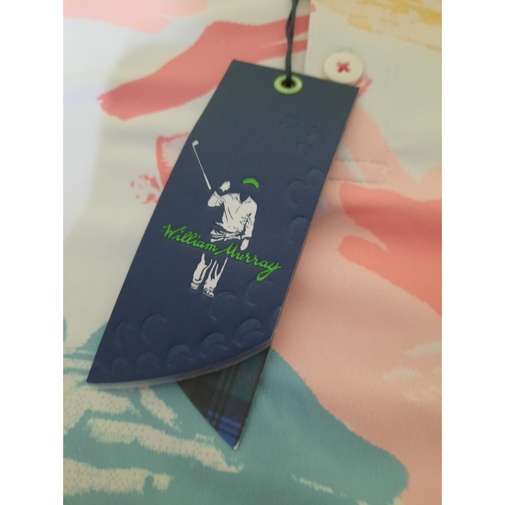 William Murray Golf "Happy Hands Club" Polo Shirt White Mens X Large Xl New - Picture 3 of 6